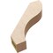 Ekena Millwork 3-inch W x 16-inch D x 16-inch H Geneva Rough Cedar Woodgrain TimberThane Knee Brace, Primed BRCUR03X16X16GNVRCPR - alternate 3